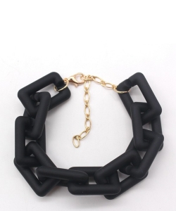Matt Color Chain Bracelet BL700002 BLACK